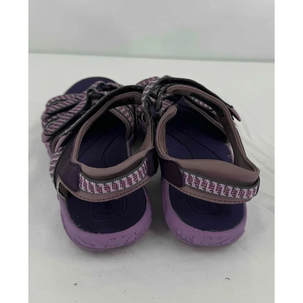 Teva FM1220L Purple Adjustable Patterned Sport‎ Sandals Size USA 2 Girl